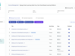 Course Management Page