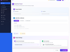 Index Checker Create A New Project Dashboard View
