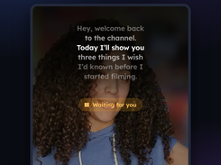Auto-pause: the script moves while you speak and waits when you stop