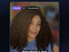 Pro: export up to 4K with no watermark