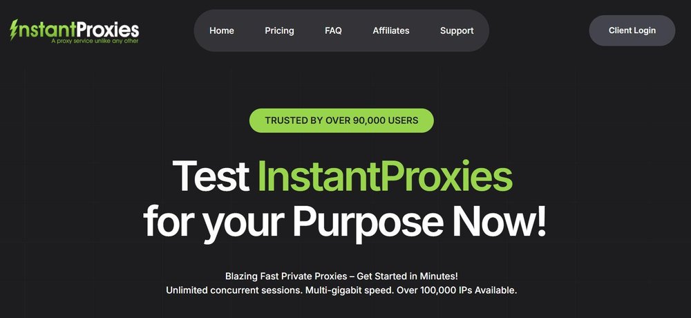 InstantProxies Screenshot 1