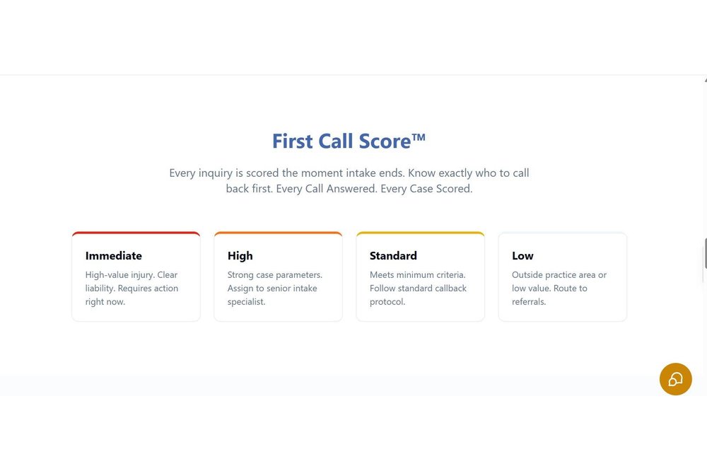 Every call answered. Every case scored.