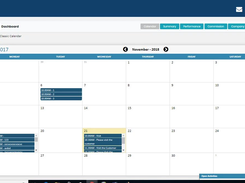 Dashboard Calendar View showing Daily/monthly actives, Remainders and to do list