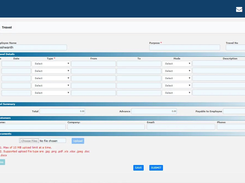 Travel expense Module, where users can manager their travel expenses and reimbursements