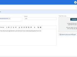 Sending a fax is as easy as sending an email.