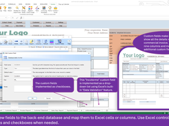 Add Custom Fields, Excel Form Controls and Formulas to Define Any Business Logic Required