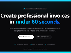 Frictionless, privacy-first invoicing workspace designed to help freelancers and agile teams get paid in under a minute.