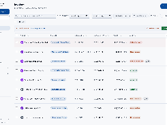 Invoice queue: client folders, several currencies, and flags for math issues, possible duplicates and low confidence