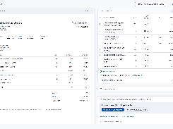 Approved bill with the math verified, ready to send to QuickBooks or download as Excel or CSV