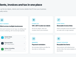 Clients, invoices and tax in one place