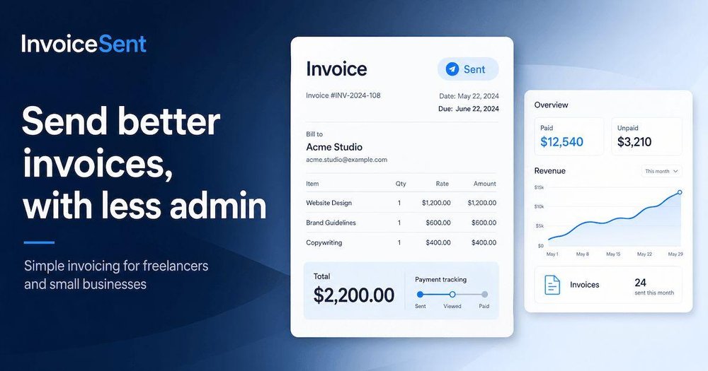 InvoiceSent - Send better invoices, with less admin