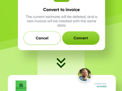 Convert estimate to invoice