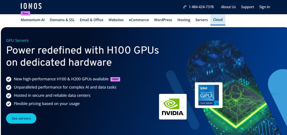 IONOS Cloud GPU Servers Screenshot 1