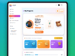 Learners see their rank, rewards, and subject strength in one view — 28 diamonds, 81 stars, and a #7 leaderboard standing make progress tangible. Per-subject strength bars across Maths, English, and 9+ other CAPS subjects show exactly where to focus next.