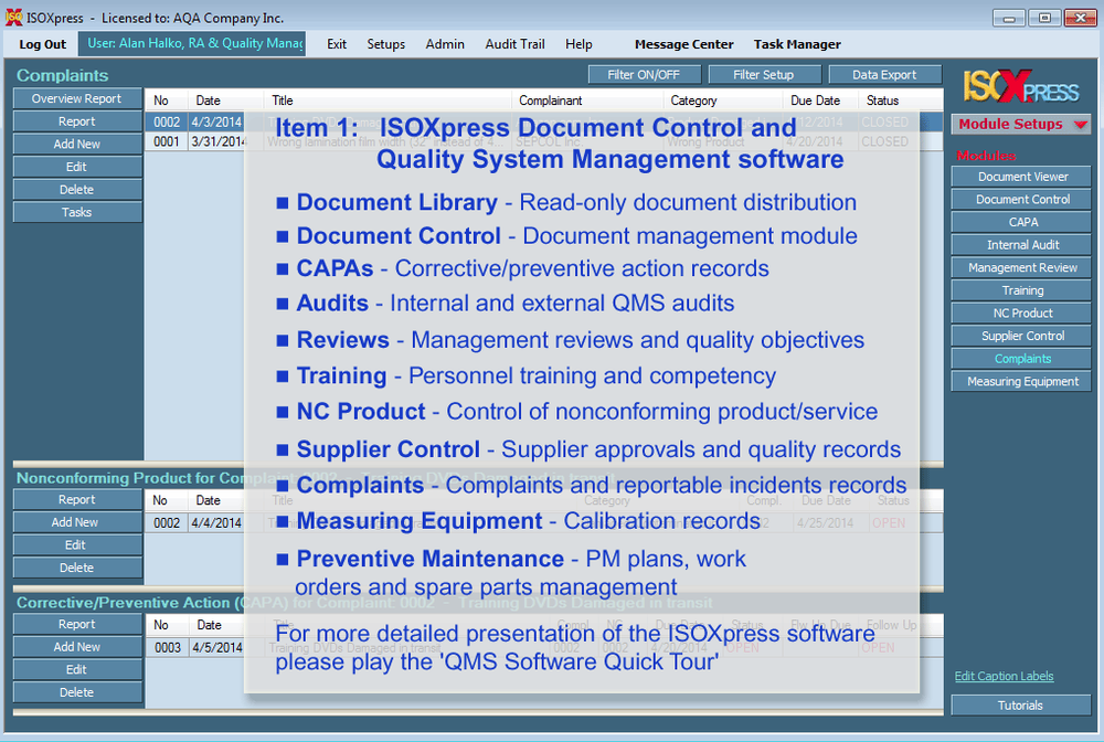 ISO13485QualityManagement-Complaints