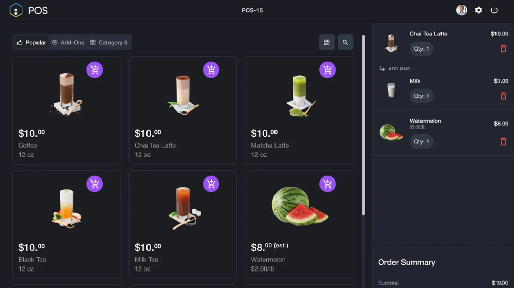 item POS Screenshot 1