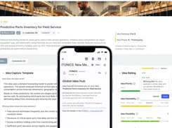 Collaborative ideation communities to capture ideas company-wide