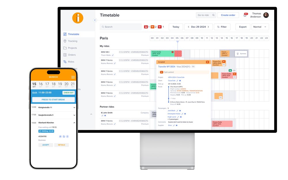 Fleet management solution: manage all your fleet data in one place, connect with all suppliers within a single platform, manage all your clients’ orders online, track all of your fleet data in one place