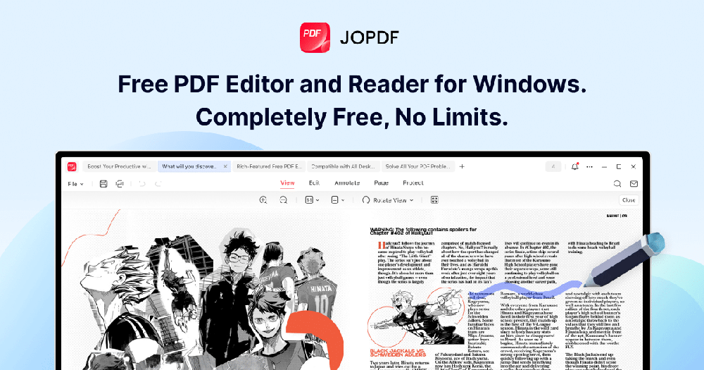A free PDF editor - JOPDF