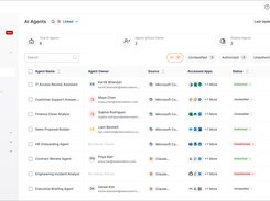 Discover agents from Microsoft Copilot and Claude, see who owns them, which apps they access, and classify their status, all within Josys.
