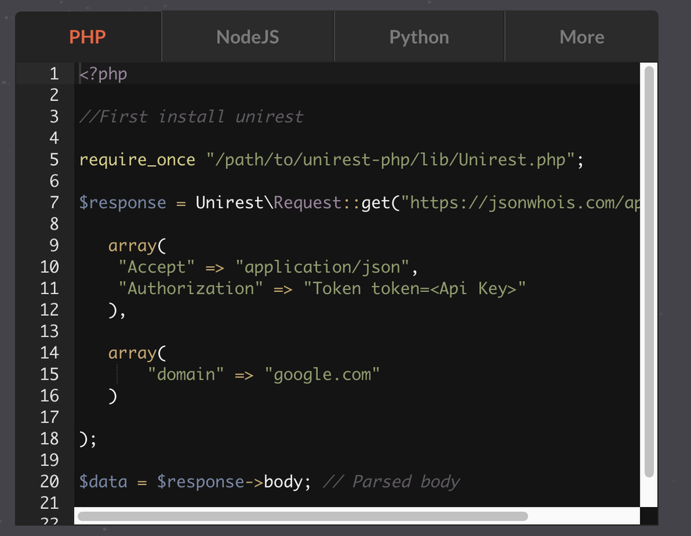 JsonWHOIS Screenshot 1