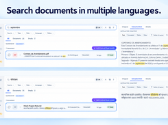Search documents in multiple languages