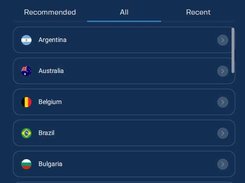 K1VPN app select VPN server by country