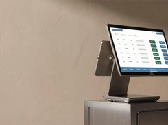 Kayana-branded point-of-sale terminal displaying an open-orders table with action buttons.