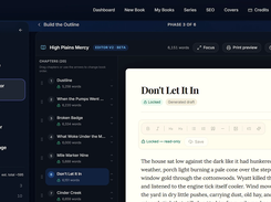 Manuscript editor: review chapters, lock approved text, and follow the guided publishing workflow.