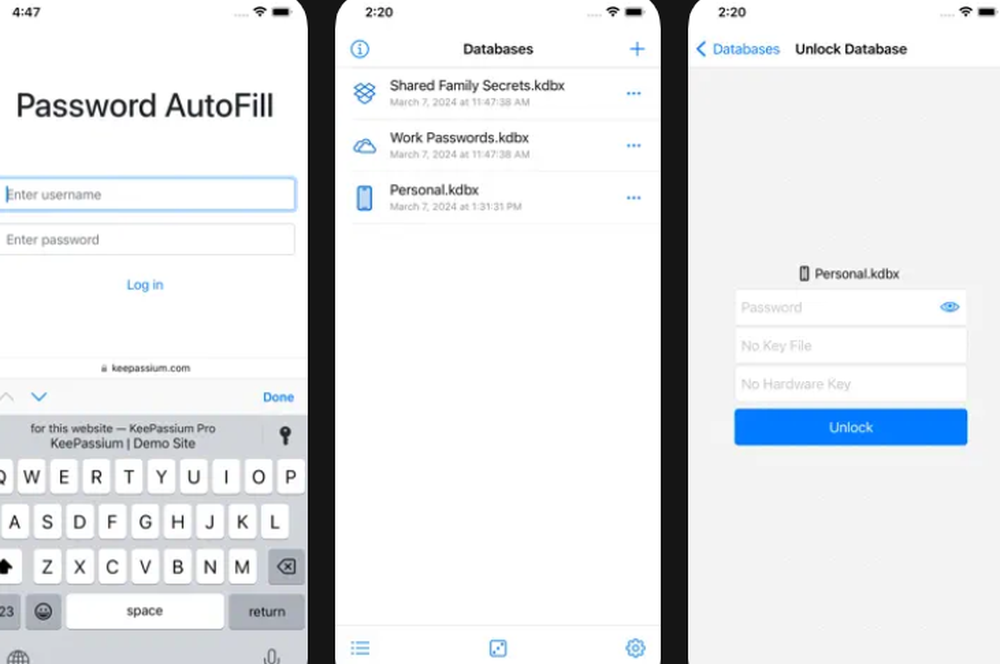 KeePassium Screenshot 1