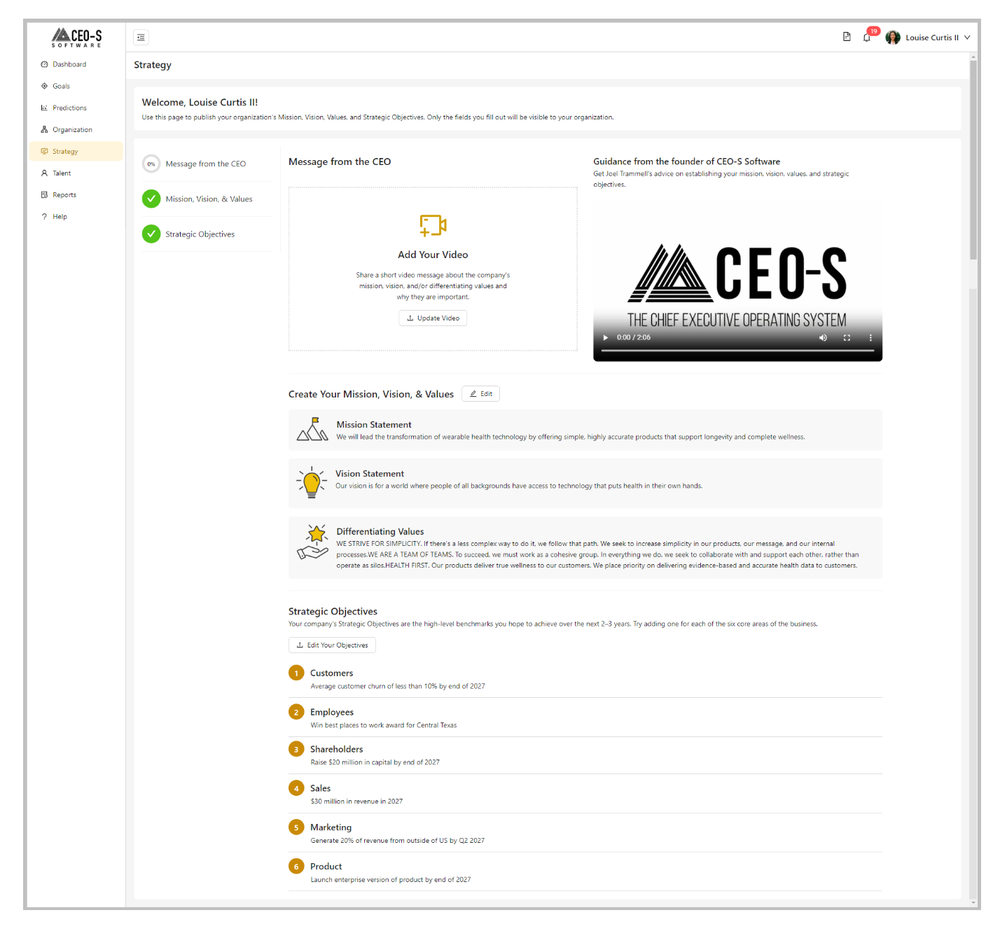 CEO-S Software Screenshot 1