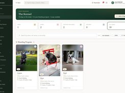 The dogs screen — every animal's records, photos and titles in one place