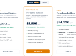 Pricing: $299 per bid or plans from $329/month; first bid free