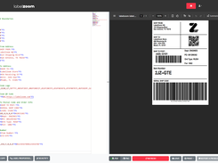 ZPL editor with syntax highlighting and IntelliSense