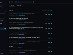 The LayerNext Tasks view, where items the agent cannot resolve on its own appear as named, dated tasks.