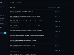 The LayerNext Tasks view, where items the agent cannot resolve on its own appear as named, dated tasks.