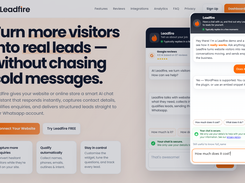Answer visitor questions instantly, before they bounce.