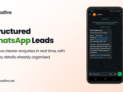 Send structured enquiries straight to WhatsApp.