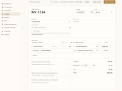 New Invoice Entry