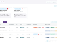 A screenshot of Lexagle's Home Screen where workspaces can be configured