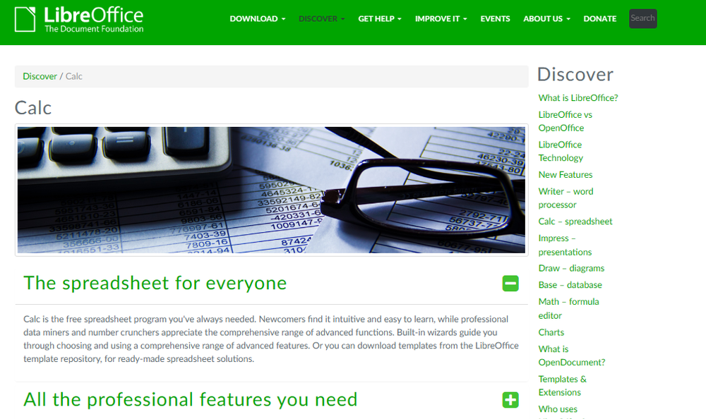 LibreOffice Calc Screenshot 1
