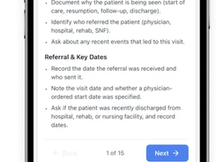 Ambient AI scribe captures OASIS during the home health visit
