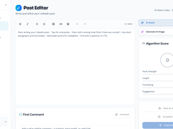 Advanced editor