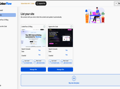 LinkerFlow dashboard