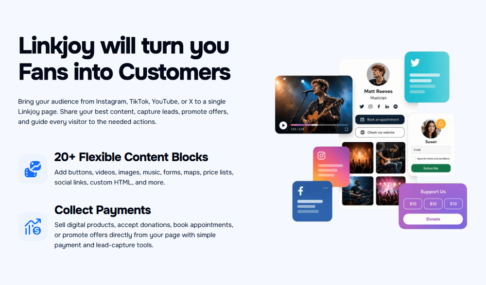 Linkjoy features