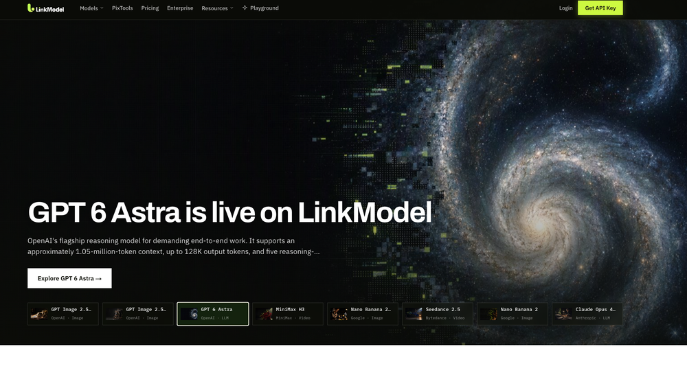 LinkModel - AI model infrastructure for builders. Every generation model, one API.