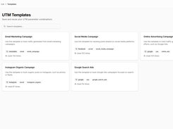 utm templates