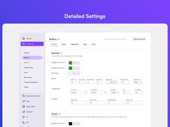 detailed customization settings