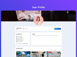 User profile pages