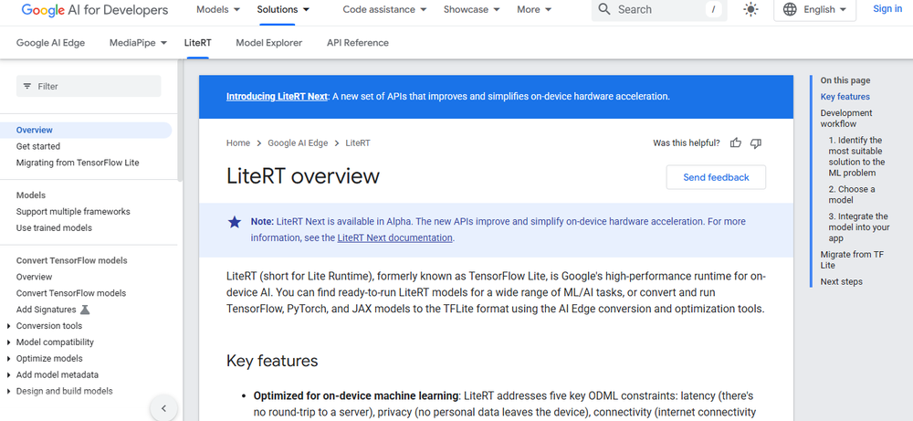 LiteRT Screenshot 1